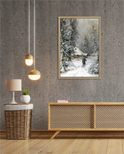 Winter Cabin Path