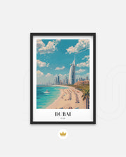 Dubai Beach Skyline