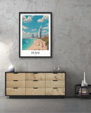 Dubai Beach Skyline
