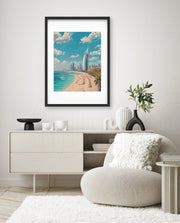 Dubai Beach Skyline