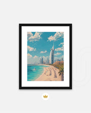 Dubai Beach Skyline