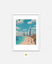 Dubai Beach Skyline