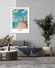Dubai Beach Skyline