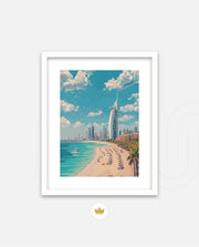 Dubai Beach Skyline