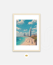 Dubai Beach Skyline