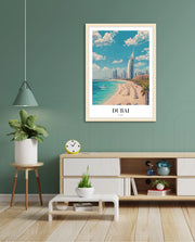 Dubai Beach Skyline