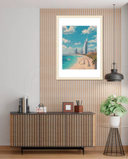 Dubai Beach Skyline