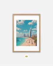 Dubai Beach Skyline