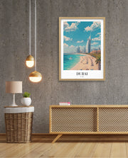 Dubai Beach Skyline