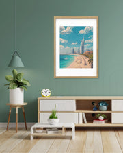 Dubai Beach Skyline