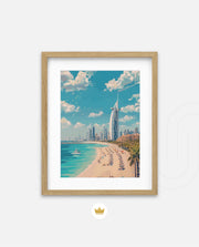 Dubai Beach Skyline