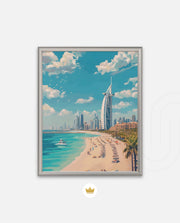 Dubai Beach Skyline