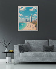 Dubai Beach Skyline