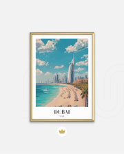 Dubai Beach Skyline
