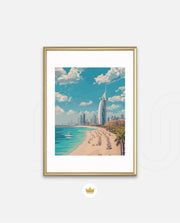 Dubai Beach Skyline