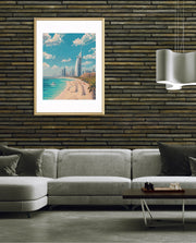 Dubai Beach Skyline