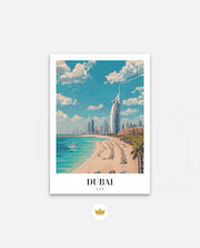 Dubai Beach Skyline