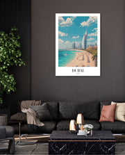 Dubai Beach Skyline