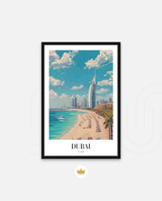 Dubai Beach Skyline