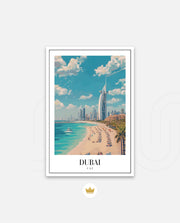Dubai Beach Skyline