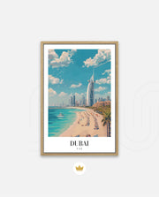 Dubai Beach Skyline