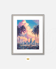 Manila Sunset Skyline