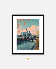 Frankfurt River Skyline