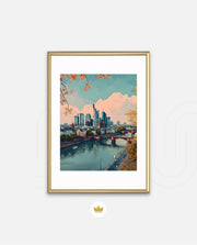 Frankfurt River Skyline