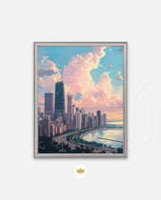 Chicago Skyline Glow