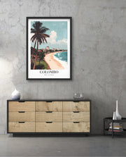 Colombo Sri Lanka Vintage Travel Poster