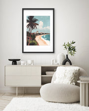 Colombo Sri Lanka Vintage Travel Poster