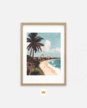 Colombo Sri Lanka Vintage Travel Poster