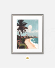 Colombo Sri Lanka Vintage Travel Poster