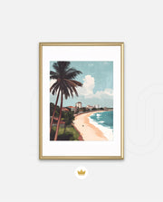Colombo Sri Lanka Vintage Travel Poster