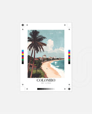 Colombo Sri Lanka Vintage Travel Poster