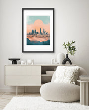 Riyadh Saudi Arabia Vintage Travel Poster