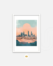 Riyadh Saudi Arabia Vintage Travel Poster