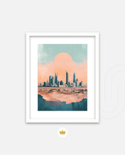Riyadh Saudi Arabia Vintage Travel Poster
