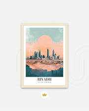 Riyadh Saudi Arabia Vintage Travel Poster