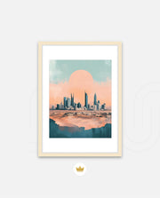Riyadh Saudi Arabia Vintage Travel Poster