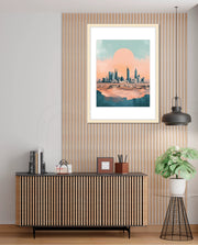 Riyadh Saudi Arabia Vintage Travel Poster