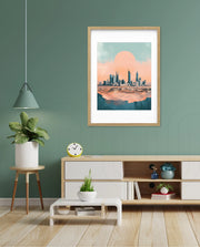 Riyadh Saudi Arabia Vintage Travel Poster