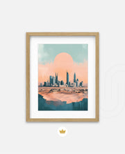 Riyadh Saudi Arabia Vintage Travel Poster