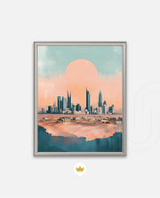 Riyadh Saudi Arabia Vintage Travel Poster