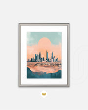 Riyadh Saudi Arabia Vintage Travel Poster