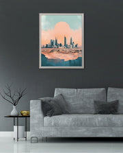 Riyadh Saudi Arabia Vintage Travel Poster
