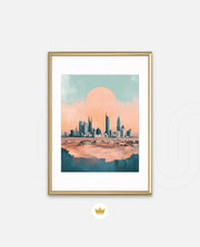Riyadh Saudi Arabia Vintage Travel Poster