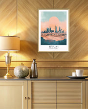 Riyadh Saudi Arabia Vintage Travel Poster