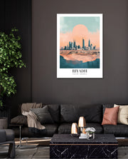 Riyadh Saudi Arabia Vintage Travel Poster