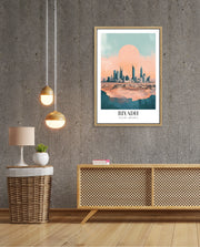 Riyadh Saudi Arabia Vintage Travel Poster